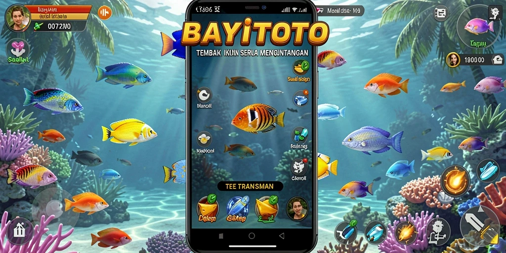 Screenshot gameplay BAYITOTO menampilkan suasana Tembak Ikan yang seru.
