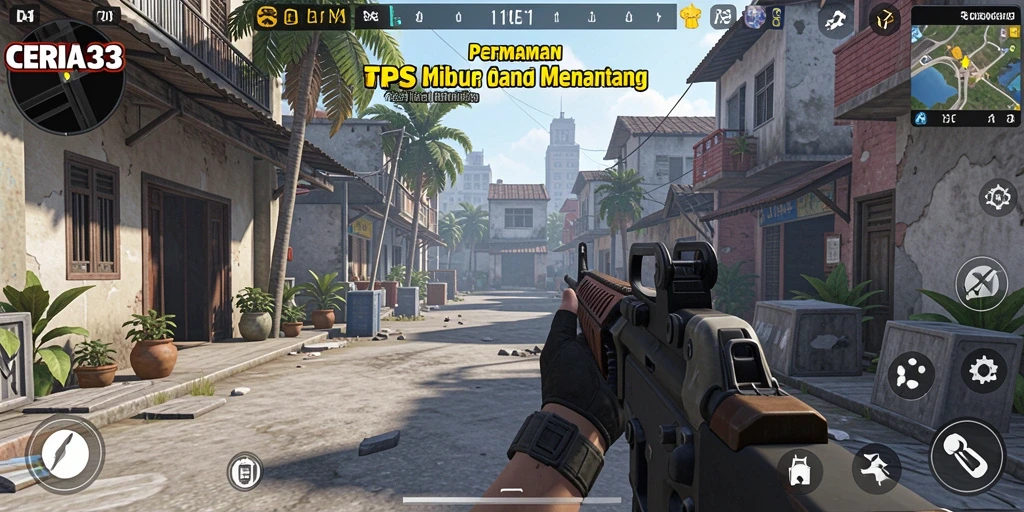 Tampilan gameplay seru dalam CERIA33 dengan aksi TPS yang mendebarkan.