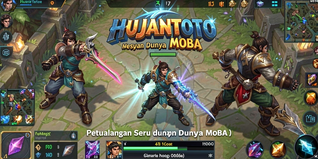Screenshot gameplay HUJANTOTO yang menampilkan aksi seru perang antar pemain.