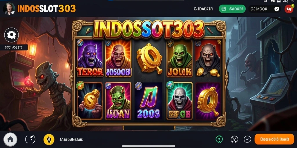 Tampilan gameplay menakutkan dengan desain grafis horor yang realistis.