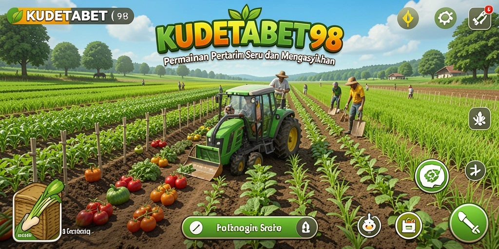 Tampilan gameplay seru dari permainan bertani KUDETABET98.
