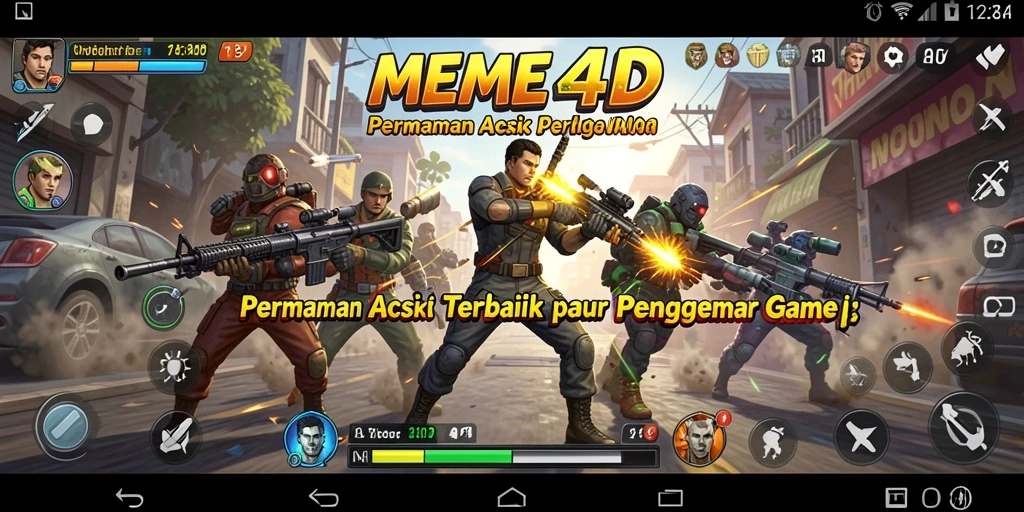 Screenshot gameplay <strong>MEME4D</strong> menampilkan aksi seru dan mendebarkan.