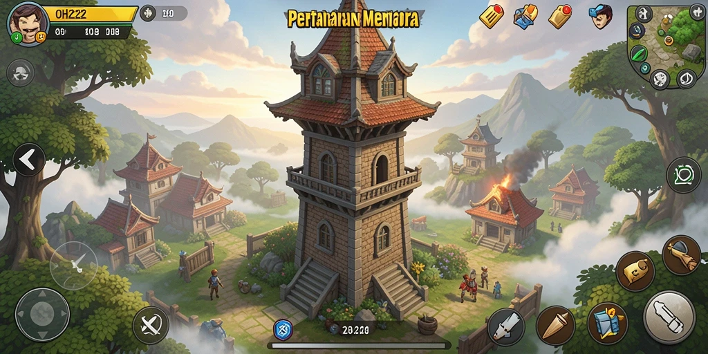 Screenshot gameplay <strong>OH222</strong> yang intens dan strategis.