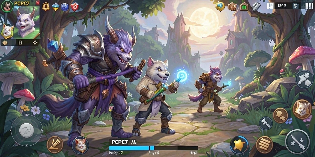 Tangkapan layar utama PCPC7 menampilkan gameplay seru dan grafis memukau.