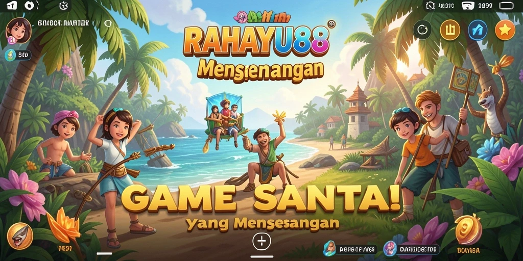 Tampilan gameplay RAHAYU88 yang penuh warna dan menawan.