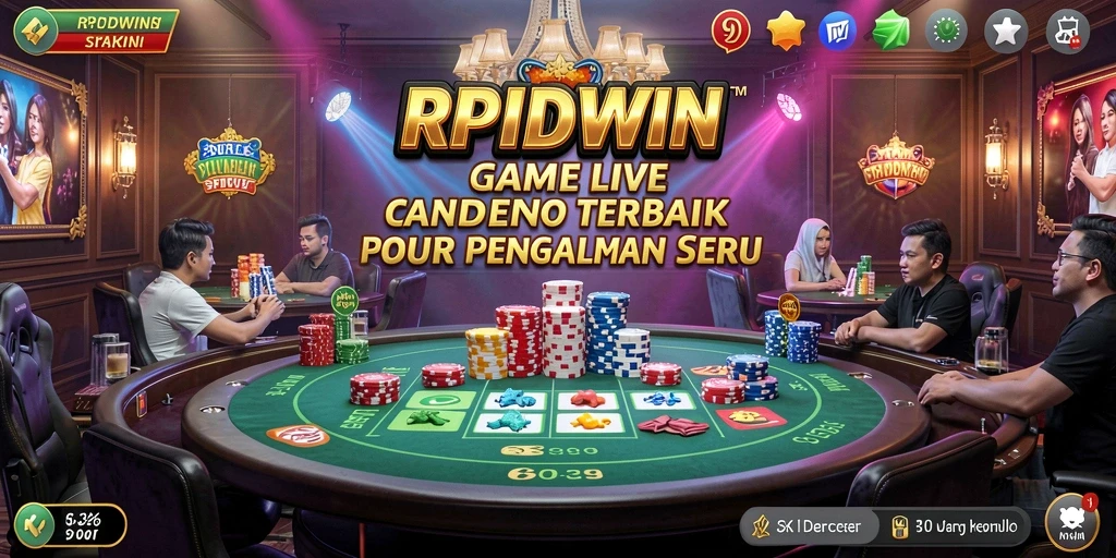 Tampilan menarik dari gameplay Live Casino RPIDWIN dengan dealer langsung.