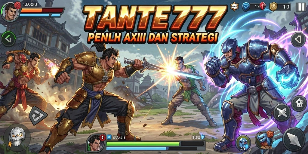 Tampilan menggugah dari gameplay Fighting yang mendebarkan di TANTE777.