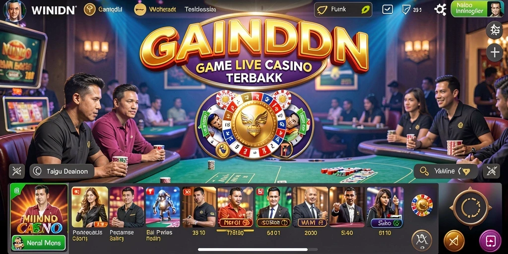Gameplay seru Live Casino dengan dealer langsung di WINIDN.